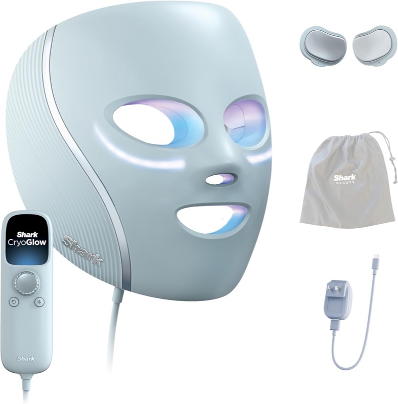 Shark CryoGlow LED face mask with cooling pads